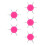 5Pièces Multiusage Rose En Et Métal Précis 5