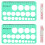 5Ensembles Cartes Tétine Flange Vert Compact Portables 1