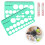 5Ensembles Cartes Tétine Flange Vert Compact Portables 7