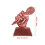 3Pièces Trophées Microphone Rose Gold En Résine Pour Décor 3