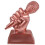 3Pièces Trophées Microphone Rose Gold En Résine Pour Décor 2