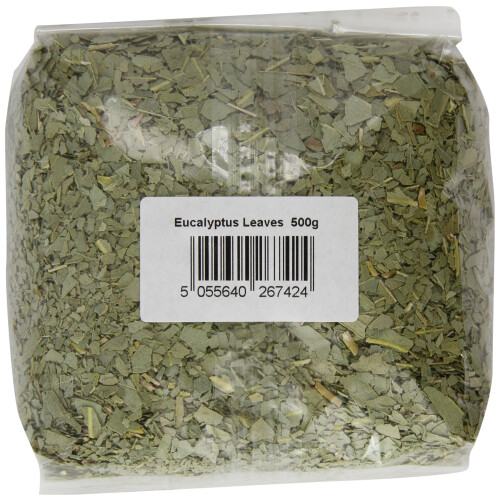 JustIngredients Essentials Eucalyptus Leaves, 500 g - Pack of 2 1