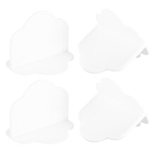 8Pièces Fixations Meubles Sans Perçage Adhésives Blancs Maison