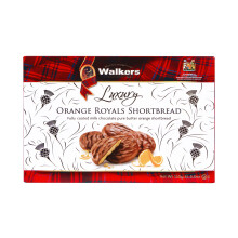 Walker's Shortbread Luxury Orange Royals ? Traditional Pure Butter Scottish Biscuits, 150?g (Pack of 12)