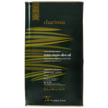 Vassilakis Estate Charisma ? Greek Extra Virgin Olive Oil from Crete ? 3L Tin ? Cold Pressed Koroneiki Olives ? Low Acidity < 0.4% ? Premium EVOO