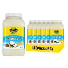 Tropical Sun Coconut Oil 100% Pure, 6x1L