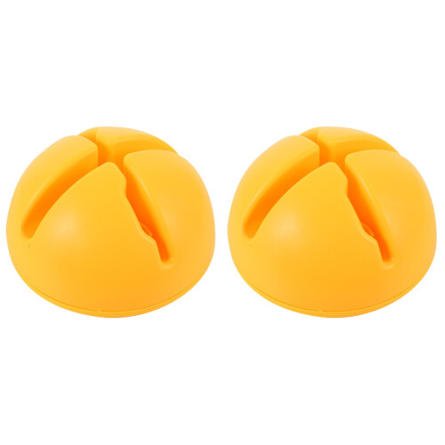 2Pièces Support De Pied De Mât Orange Pour Extérieur Durable 2