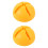 2Pièces Support De Pied De Mât Orange Pour Extérieur Durable 6