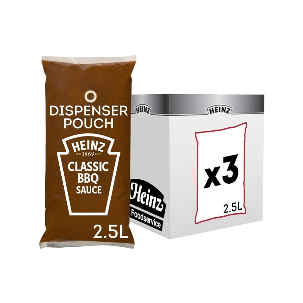 Heinz Classic Bbq Sauce Dispenser Pouches 3X2.5l