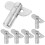 16Pièces Petites Pièces Échafaudage Verrou Galvanisé Durable Argent 3