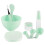 27Pièces Kit D'accessoires Masques Faciaux Vert Pour Usage Domestique 1