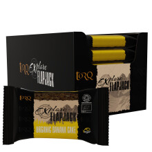 Torq Explore Flapjack Banana Cake Plant Based - Vegan Nutrition Snacks for Running, Cycling, Sports & Expeditions - Endurance Flapjacks Energy Bars -