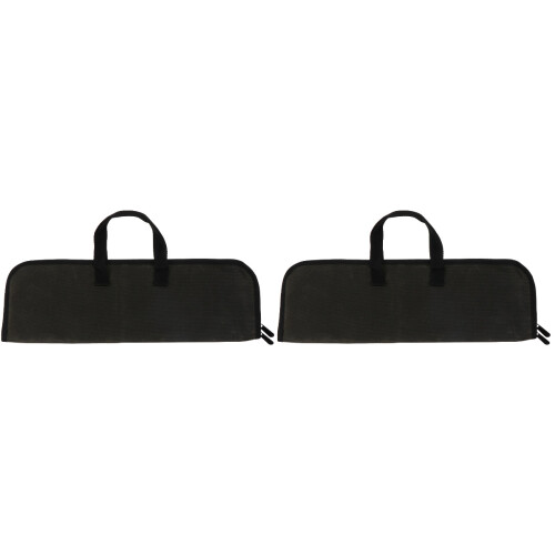 2Pièces Organisateur Couteaux Chef Vert Toile Solide 2