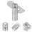 16Pièces Petites Pièces Échafaudage Verrou Galvanisé Durable Argent 10