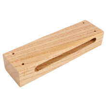 4Pièces Percussion Bois Massif Bloc Rythme Enfant Avec Maillet Marron