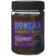 Bonsan Organic Vegan Mylk Hazelnut Cocoa Spread, 350 g, (Pack of 6)