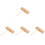 4Pièces Percussion Bois Massif Bloc Rythme Enfant Avec Maillet Marron 4
