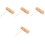 4Pièces Percussion Bois Massif Bloc Rythme Enfant Avec Maillet Marron 5