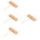 4Pièces Percussion Bois Massif Bloc Rythme Enfant Avec Maillet Marron 9