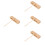 4Pièces Percussion Bois Massif Bloc Rythme Enfant Avec Maillet Marron 8