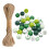 3Ensembles Perles Spacer Bois Vert Pour Décorations DIY Festives 2