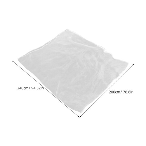 Sac Filet Plante Avec Fermeture Éclair Housse Jardin Blanche 2