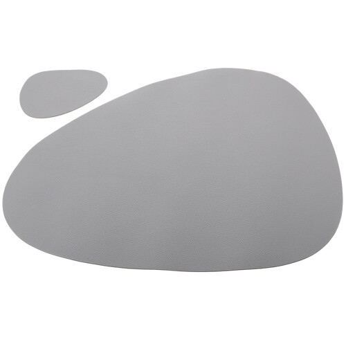 3Ensembles Sous-Verres Et Ensembles De Table Gris PU Décoratifs