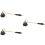 3Pièces Éteignoir Zinc Marron Design Vintage Usage 9