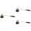 3Pièces Éteignoir Zinc Marron Design Vintage Usage 8