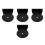 4Pièces Support Polyvalent Noir Pour Grimpeurs Chats 6