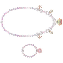 2Ensembles Collier Et Bracelet Coquillage Enfants Pour Jeu