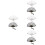 8Pièces Éventails Pliables En Dentelle Couleurs Variées 8