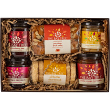 The Bay Tree | Sweet Tooth Selection | Includes: Teatime Cake 500g, Lemon Curd 200g, Strawberry Jam 340g, Berry Cosmopolitan Preserve 210g, Seville