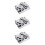 3Ensembles Coupes Acier Multi-Usage Argentées Stables 10