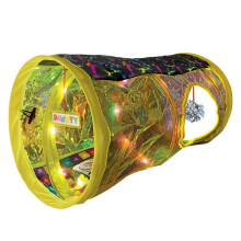 KONG Play Spaces Rave Cave - Bewegingsgeactiveerde Tunnel met Muziek/Lichten - voor katten