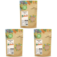 Wholefood Earth - Wheat Bran Fine 3 kg | GMO Free | Vegan | High Fibre (Pack of 3)