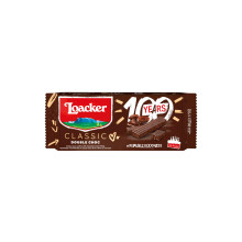 Loacker Double Chocolate 90 g Wafer, Pack of 28