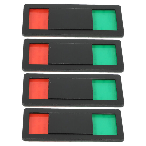20Pièces Plaques De Porte Glissantes En Noir 1