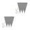 2Ensembles Pointage Robustes Gris Avec Embout Précis Métal 6