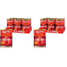 Mutti San Marzano peeled tomatoes, 6x 400g (Pack of 2)