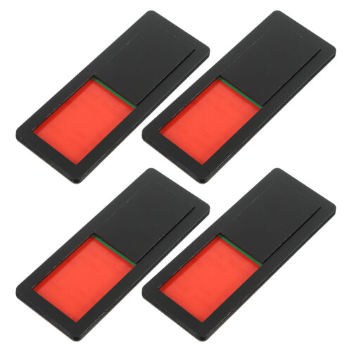 20Pièces Plaques De Porte Glissantes En Noir 2