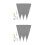 2Ensembles Pointage Robustes Gris Avec Embout Précis Métal 5