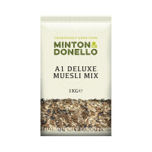 Minton & Donello A1 Deluxe Muesli Mix 6 x 1Kg (6Kg) - High Fibre Breakfast Cereal with Oats, Dried Fruit, and GMO-Free Ingredients