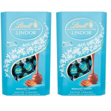 Lindt LINDOR Salted Caramel Chocolate Truffles Box - approx. 48 Balls, 600g - Perfect for Sharing and Gifting - Chocolate Balls with a Smooth Melting