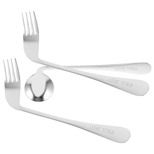 4Ensembles Couverts Argent Légers Adaptés Pour Repas À 1