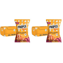 PROPER Salted Caramel Popcorn, 24 x 28g - Vegan Gluten Free Snacks (Pack of 2)