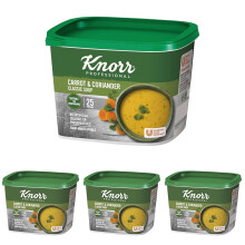 Knorr Classic Carrot and Coriander Soup Mix, 25 Portions (Makes 4.25L) (Pack of 4)