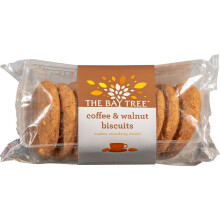 The Bay Tree Coffee & Walnut Biscuits ? 12 x 150g Packs | Rich, Crunchy Biscuits with Real Coffee & Walnuts | British Baked | Great for Gifting,