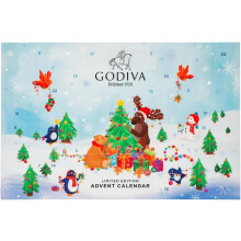 Godiva Holiday Advent Calendar Enchanted Forest 24 pcs - Premium Belgian Assorted Chocolate Gift Box - Countdown to Christmas - Special Occasion