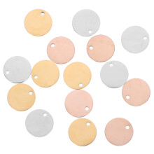 15Pièces Pendentifs Ronds Pour Gravure Noms Animaux De Compagnie